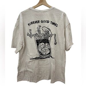 Forever Good Times Spanish Skeleton Graphic Shirt Unisex size XL